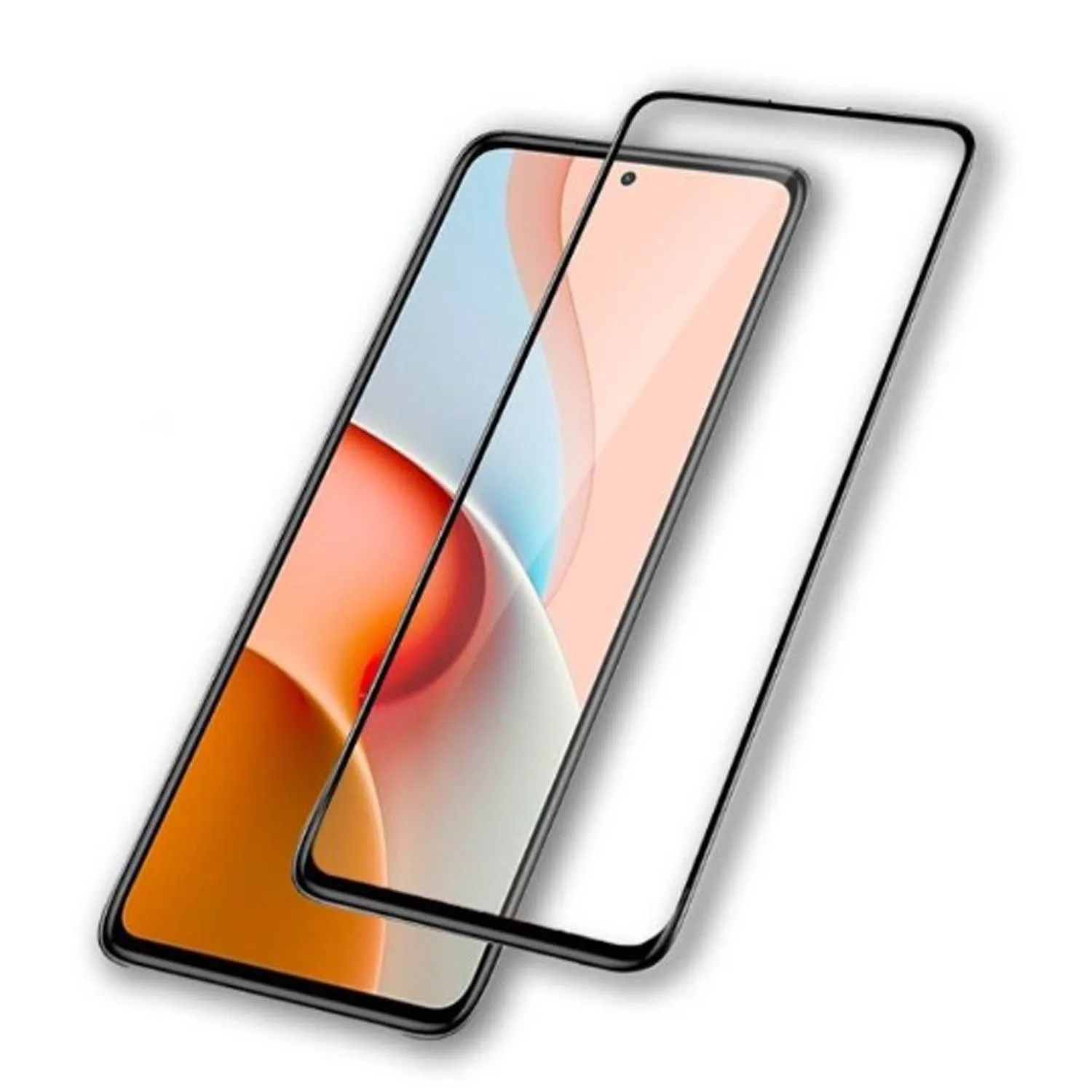 Противоударное стекло Super-A Infinix Note 30 Pro, Xiaomi 11T, 11T Pro, 12T, 12T Pro (черный)