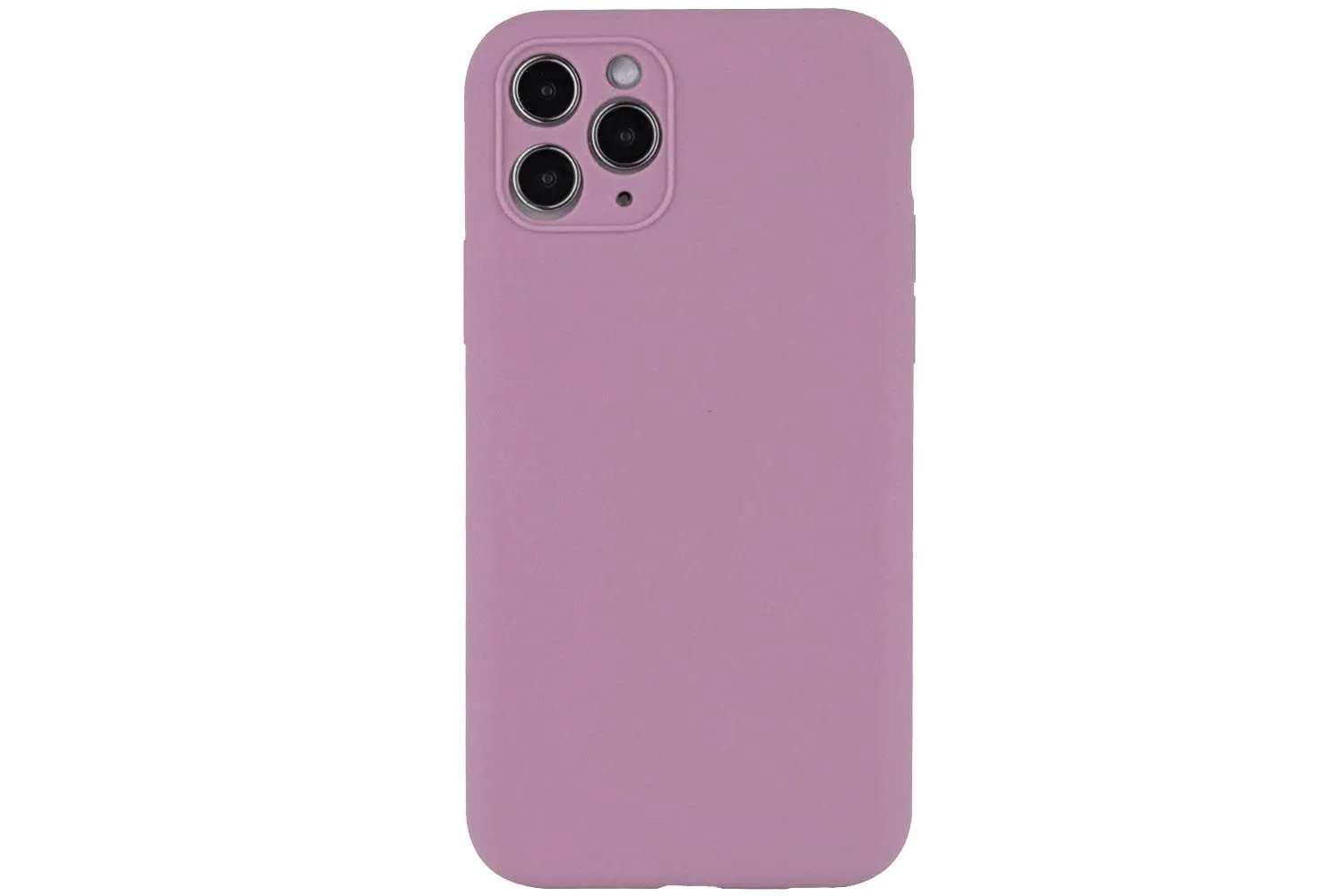 Чехол силиконовый с защитой камеры для Apple iPhone 12 Pro Max (пурпурный)