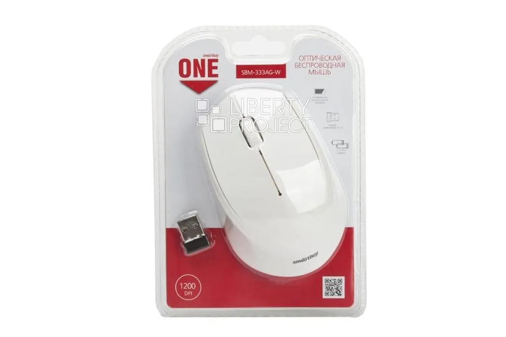 Мышь беспроводная Smartbuy ONE 333AG-W (белый)