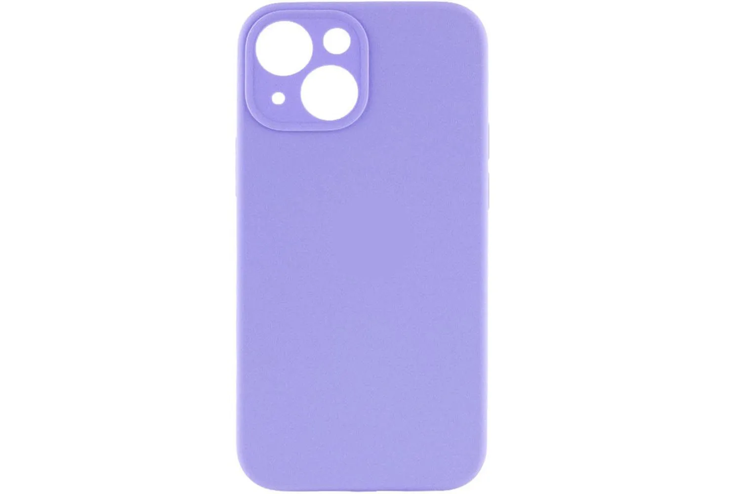 Чехол силиконовый с защитой камеры для Apple iPhone 14, iPhone 13 (лавандовый)