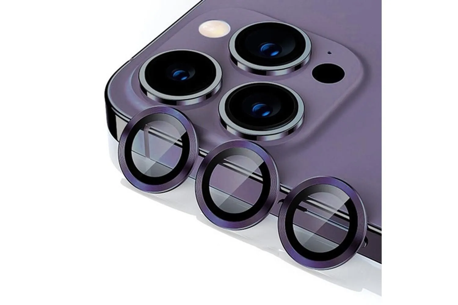 Защитные линзы для камеры Apple iPhone 12 Pro Max (фиолетовый)