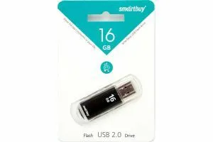 Флеш-накопитель USB 16GB SmartBuy V-Cut (черный)
