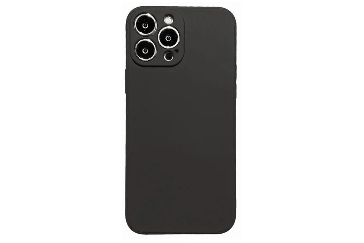 Чехол силиконовый с защитой камеры для Apple iPhone 13 Pro (графит)