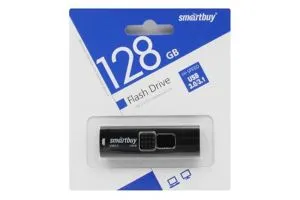 Флеш-накопитель USB 3.0  128GB  SmartBuy  Fashion  чёрный