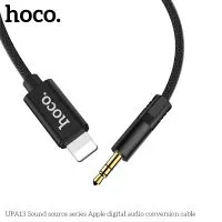Кабель AUX - Lightning Apple iPhone HOCO UPA13 (черный)