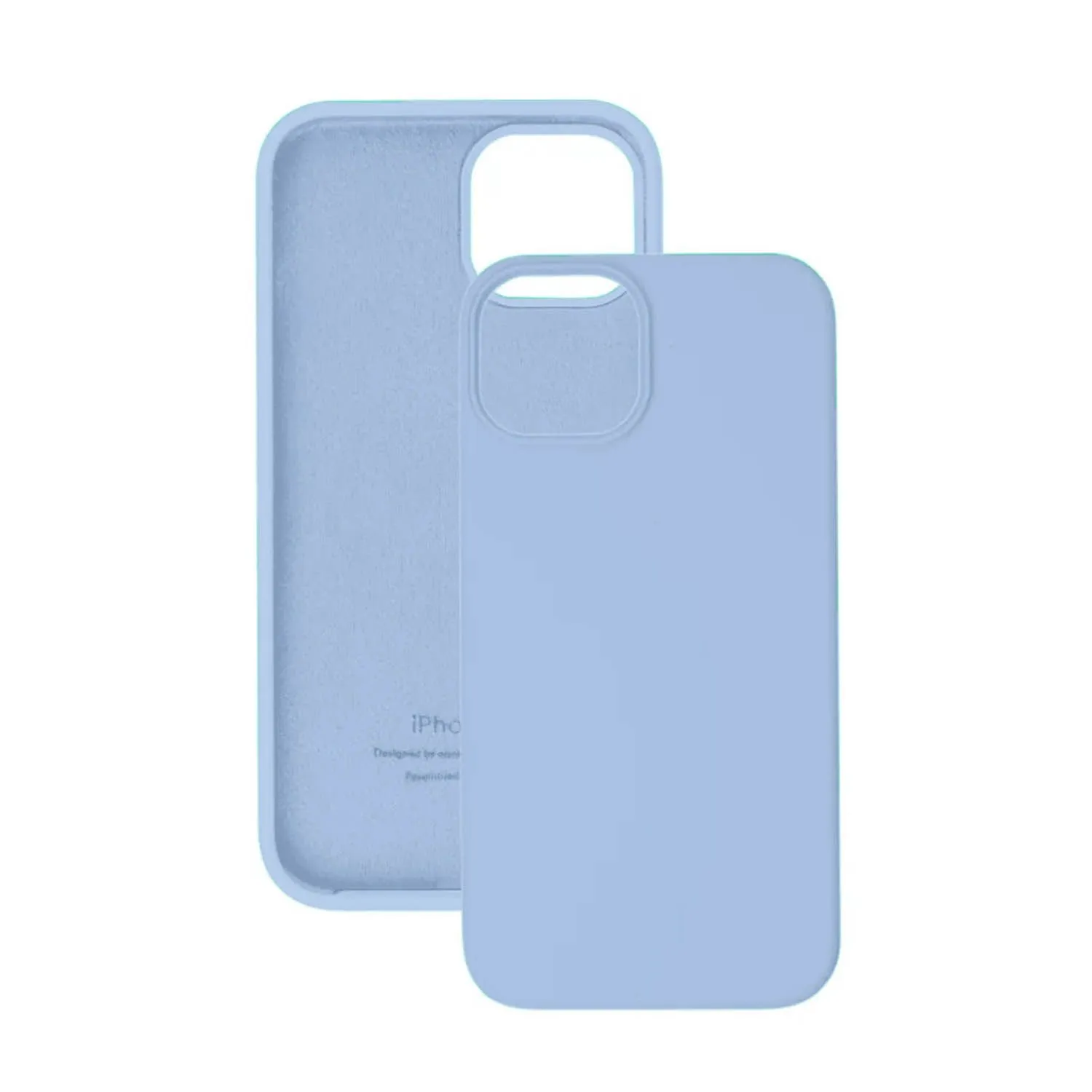 Чехол силиконовый для Apple iPhone 15 Pro (голубой)