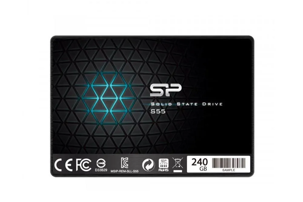 Внутренний твердотельный накопитель SSD Silicon Power 240GB S55 SATA-III R/W - 550/500 MB/s, 2.5"