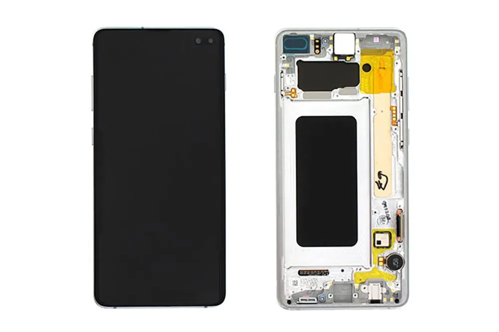 Дисплей Samsung Galaxy S10 Plus SM-G975F (белый) Оригинал GH82-18849B, цена с установкой в АСЦ