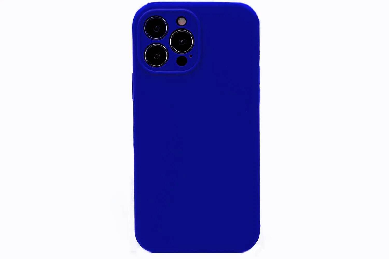 Чехол силиконовый с защитой камеры для Apple iPhone 13 Pro Max (синий)