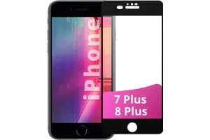 Противоударное стекло HOCO Apple iPhone 7 Plus, 8 Plus  Full HD 5D G12 с большой дугой (черный)