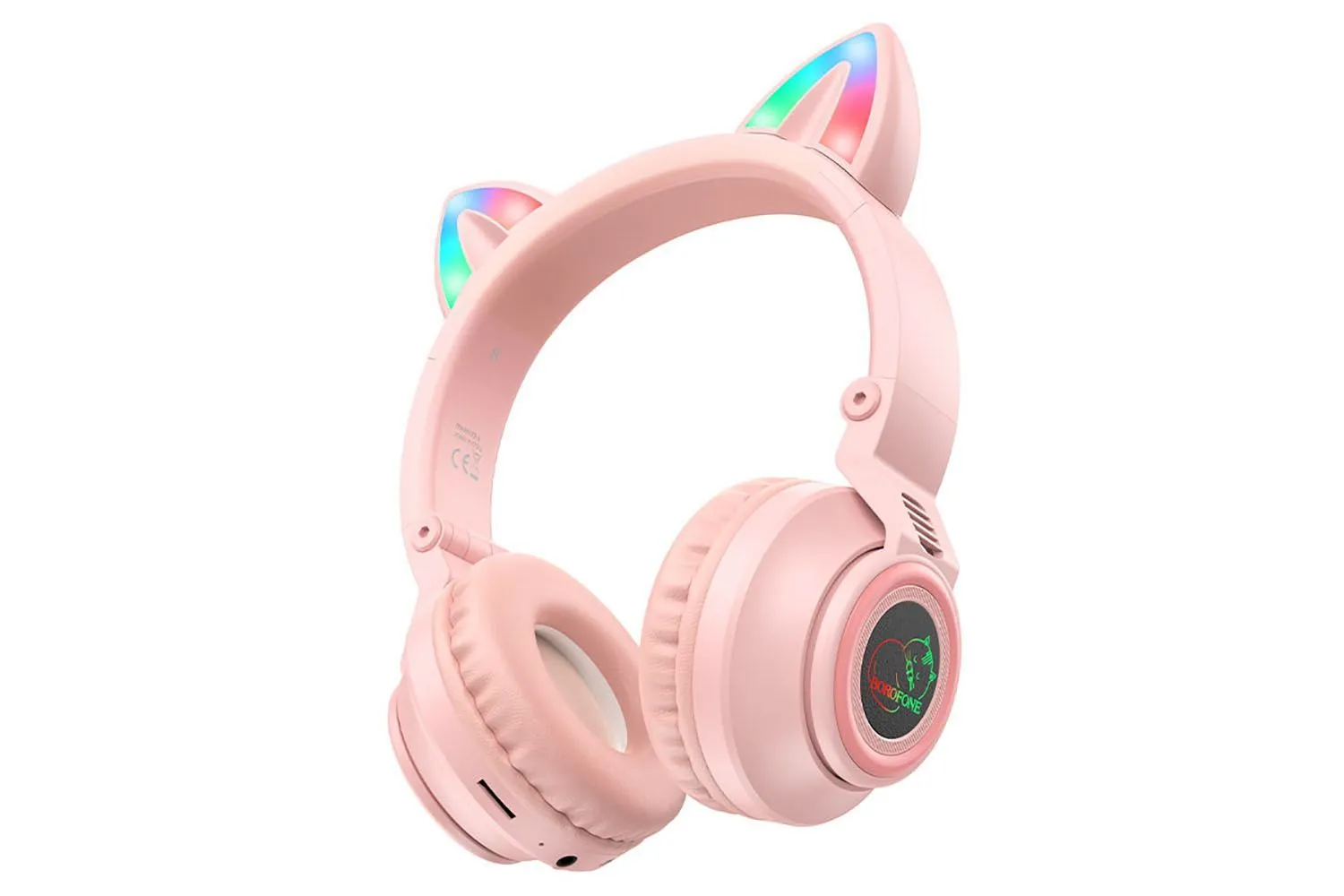 Наушники беспроводные BOROFONE BO18 Cat ear BT (розовый)