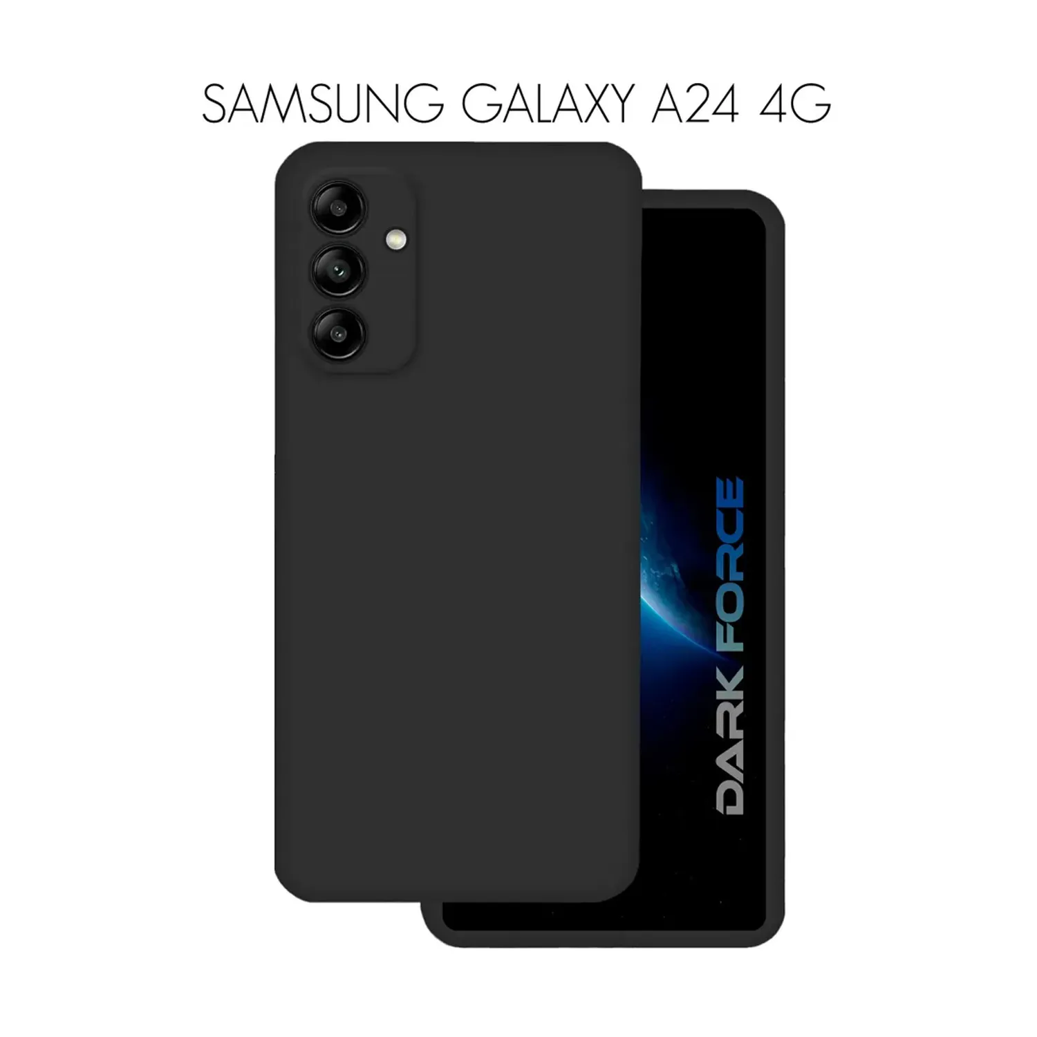 Cиликоновый чехол FASHION CASE Samsung Galaxy A24 4G (черный)