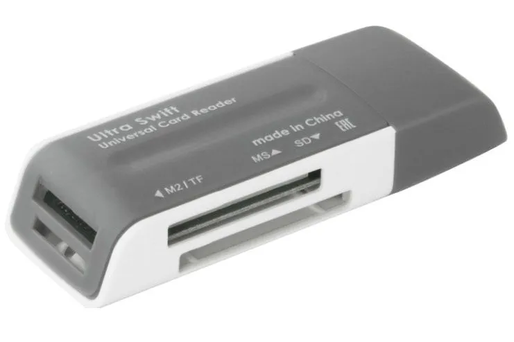 Картридер OXION OCR003BK,(черный) USB 2.0 (Micro SD)