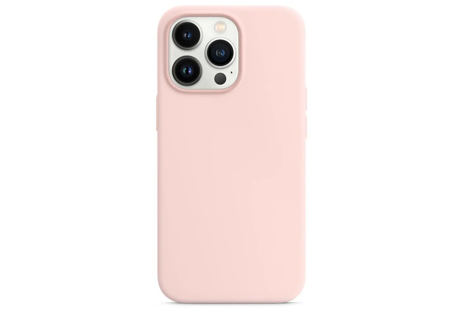 Чехол силиконовый для Apple iPhone 14 Pro Silicone Case с MagSafe (нежно - розовый)