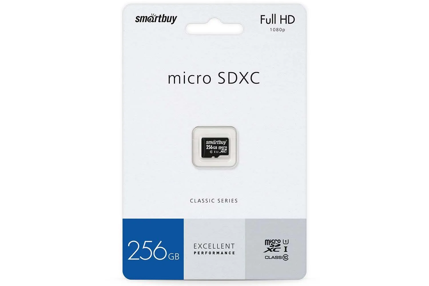 Карта памяти MicroSDXC  256GB  SmartBuy Class 10 UHS-I без адаптера