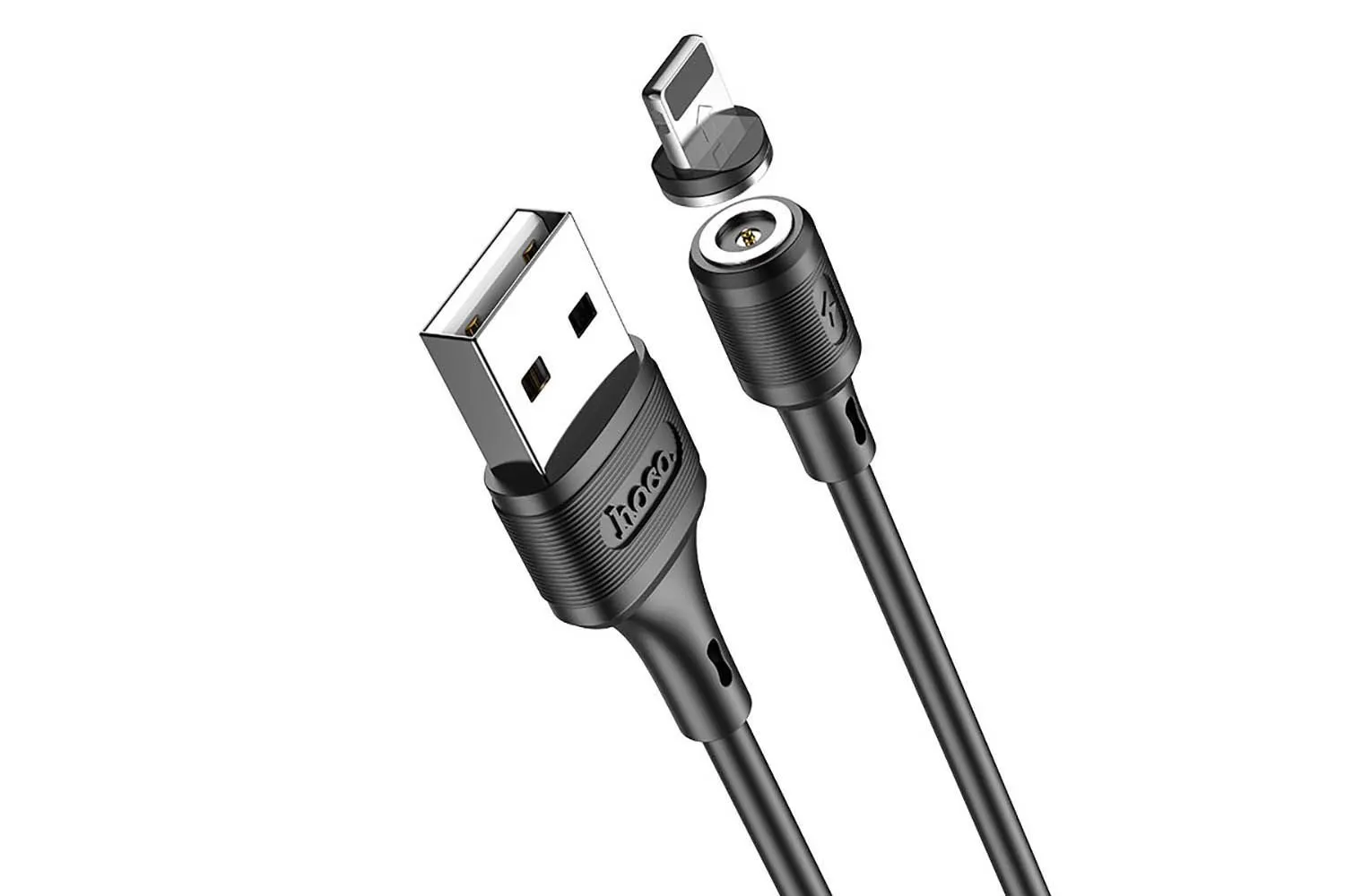 Кабель USB - Lightning магнитный HOCO X52 Sereno (черный)