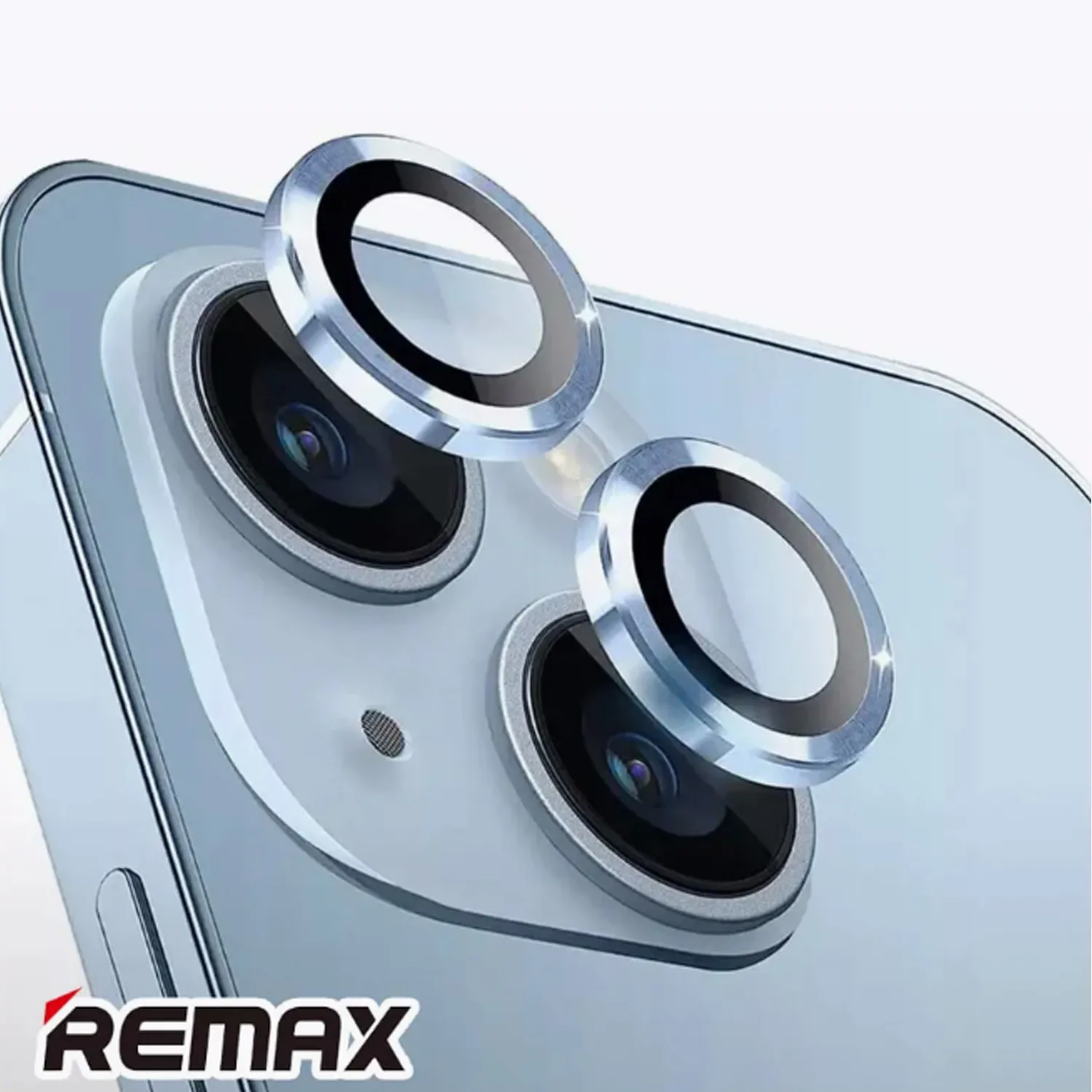 Защитные линзы для камеры Remax GL89 Apple iPhone 15, 15 Plus (голубой)