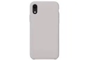 Чехол силиконовый для Apple iPhone Xs Max (светло серый)
