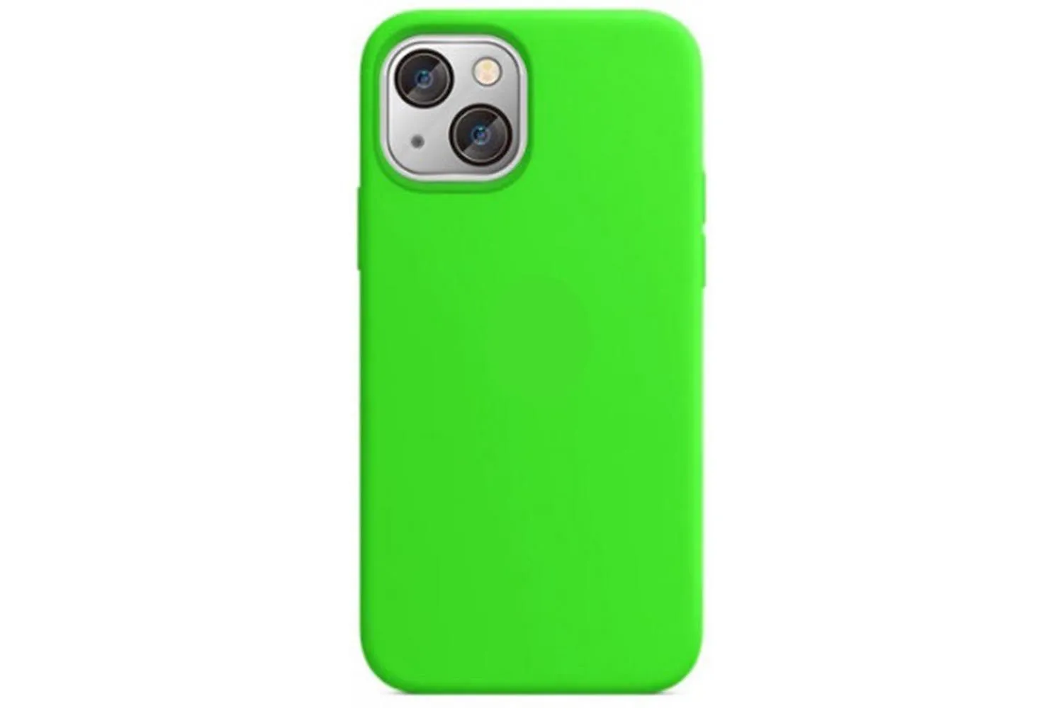 Чехол силиконовый для Apple iPhone 13, iPhone 14 (ярко - зеленый)