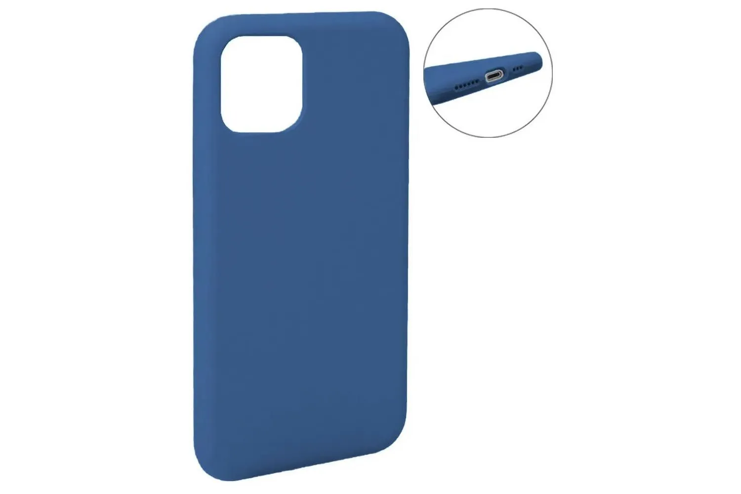 Чехол силиконовый для Apple iPhone 11 Pro Max полное покрытие (синий)