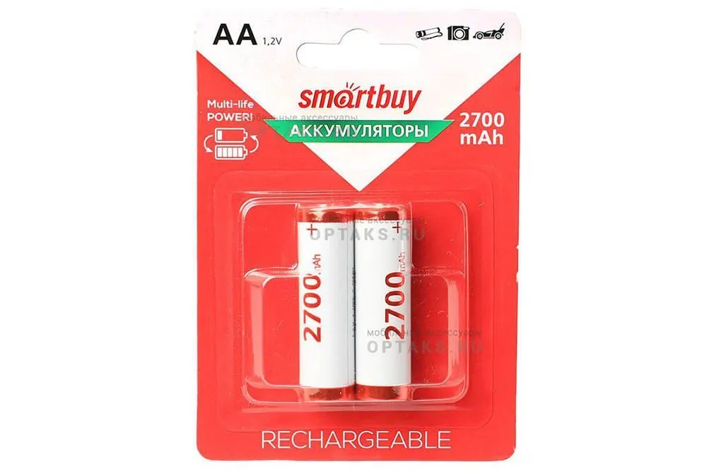 Аккумулятор Smartbuy R6 NiMh AA 2700 mAh (цена за один элемент)
