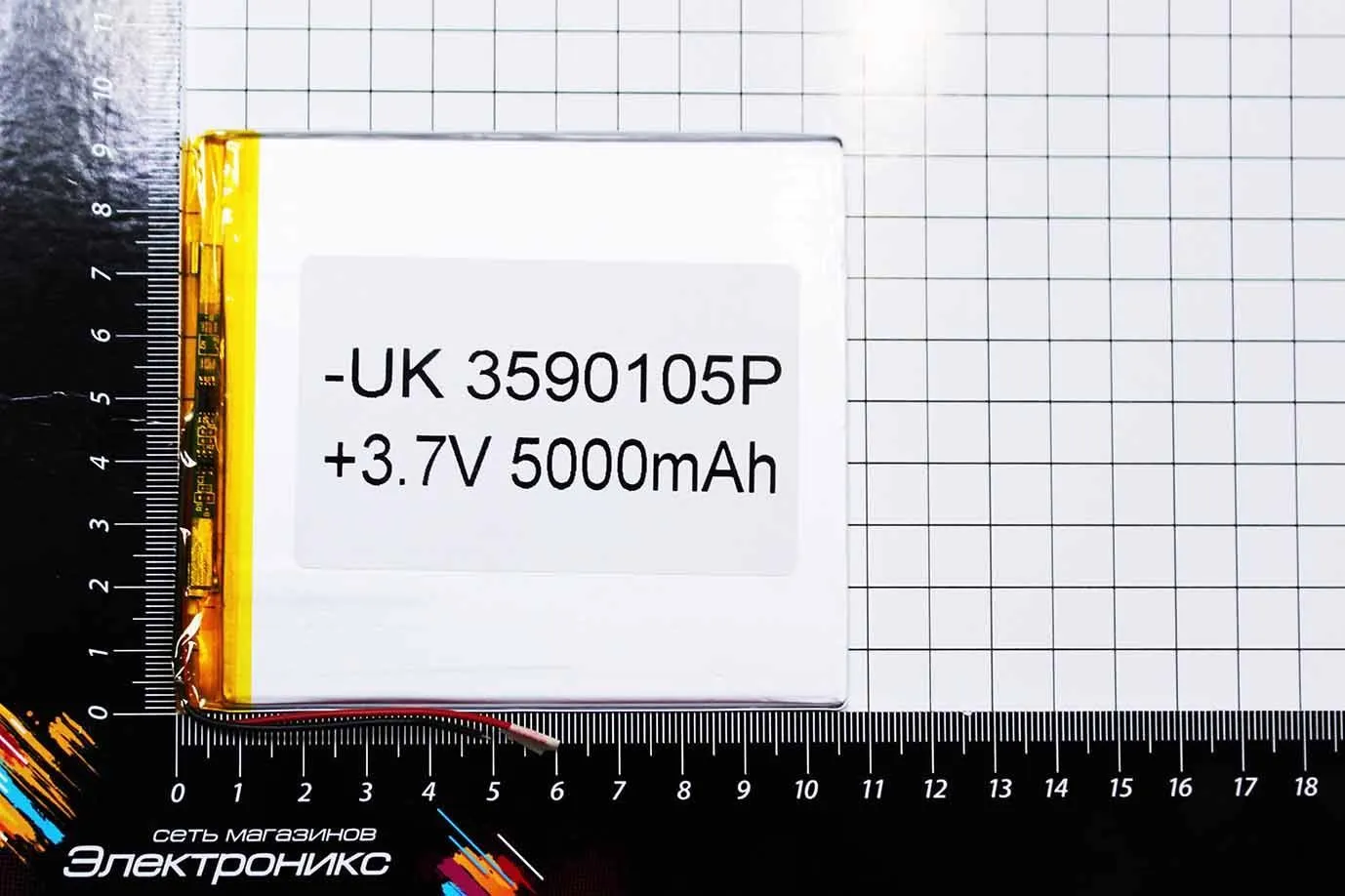 Литий-полимерный аккумулятор BW 3590105 (102X90X3mm) 3,7V 5000 mAh