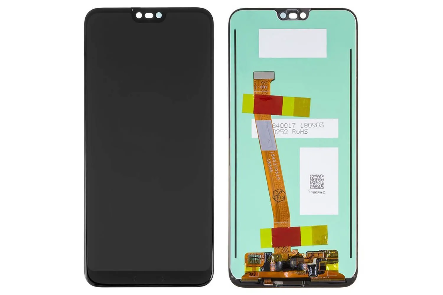 Дисплей Huawei Honor 10 в сборе с сенсором, c отпечатком пальца Ориг 100% (черный)