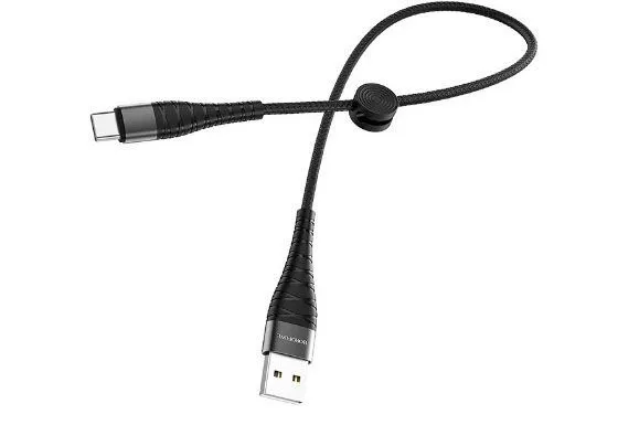 Кабель USB - Type-C BOROFONE BX32 3A, 0.25м (черный)