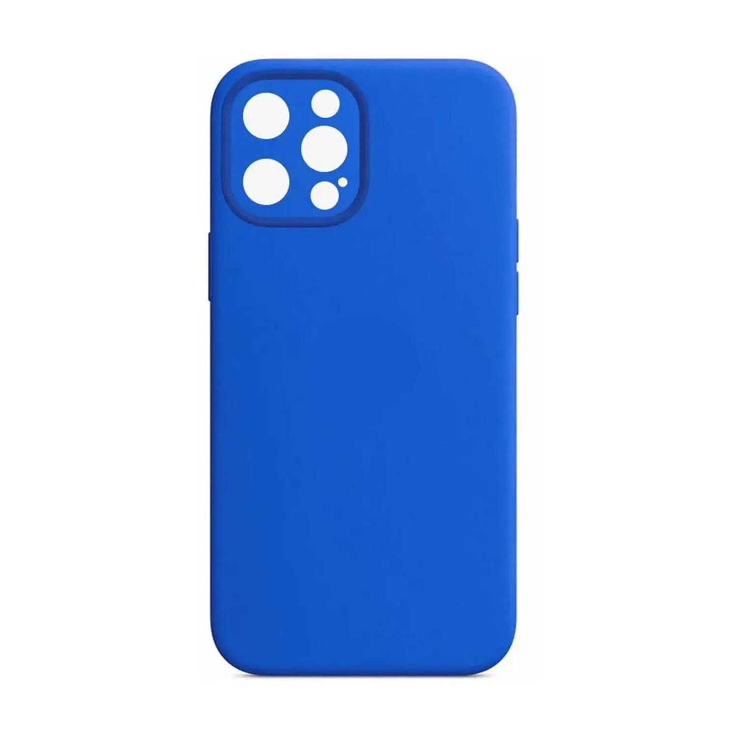 Чехол силиконовый с защитой камеры для Apple iPhone 15 Pro Max (ярко - синий)