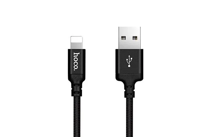 Кабель USB - Lightning HOCO X14 Times speed, 2м (черный)