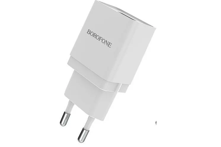 Сетевое зарядное устройство Borofone BA19A Nimble single port (белый)