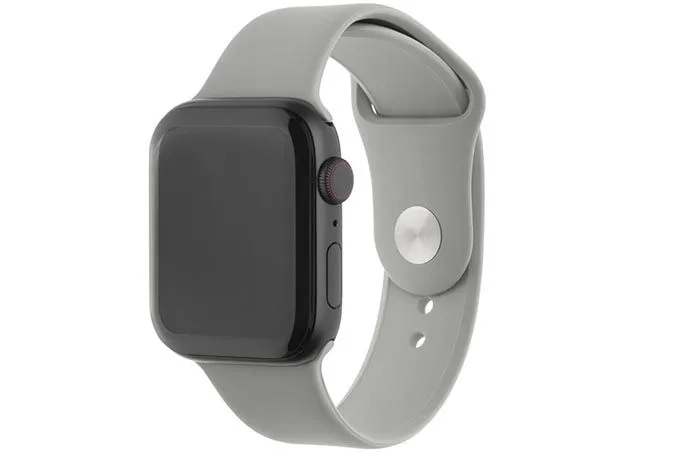 Ремешок силиконовый для Apple Watch 42mm/44mm (тёмно-серый)