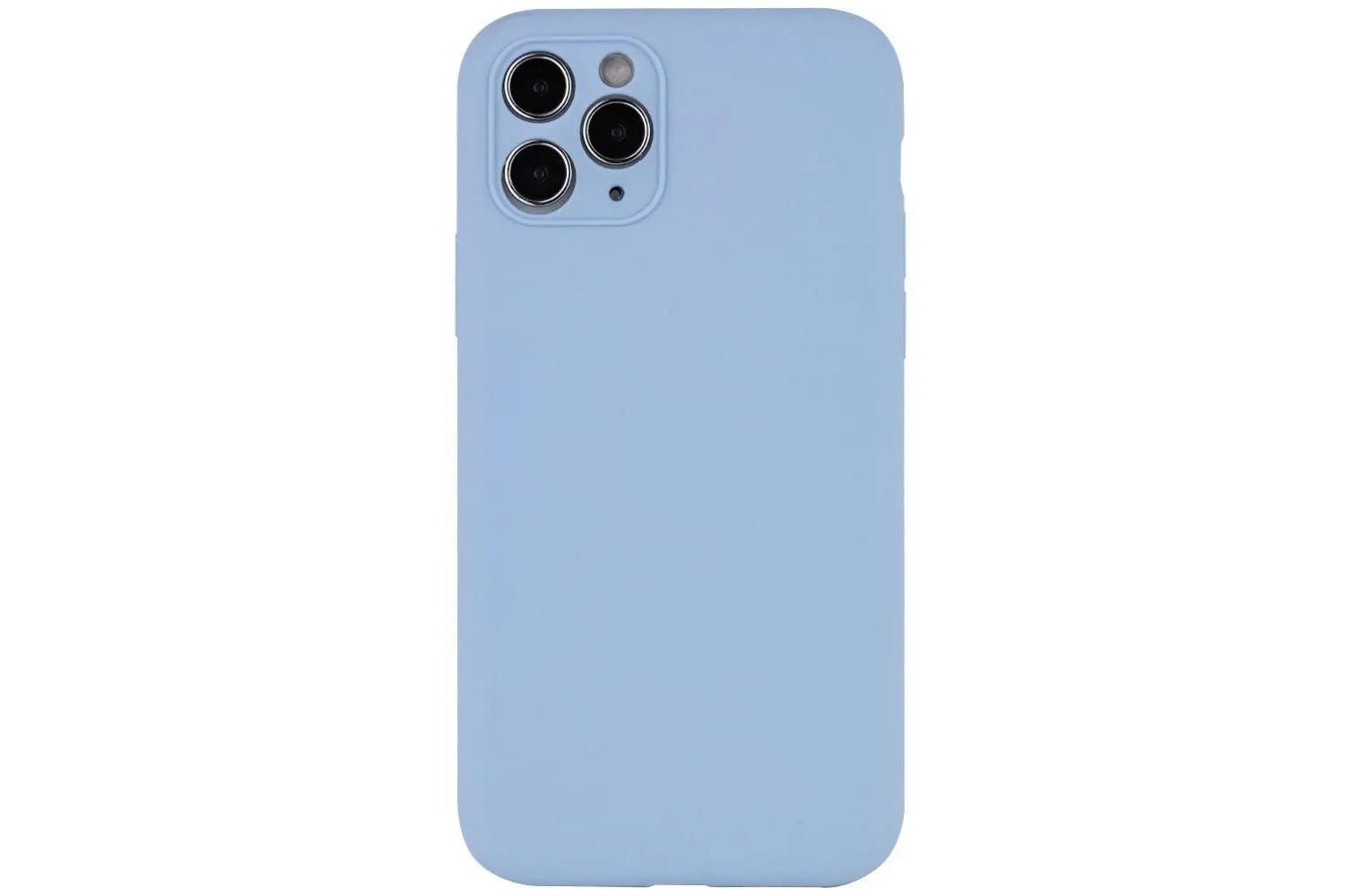 Чехол силиконовый с защитой камеры для Apple iPhone 12 Pro (голубой)