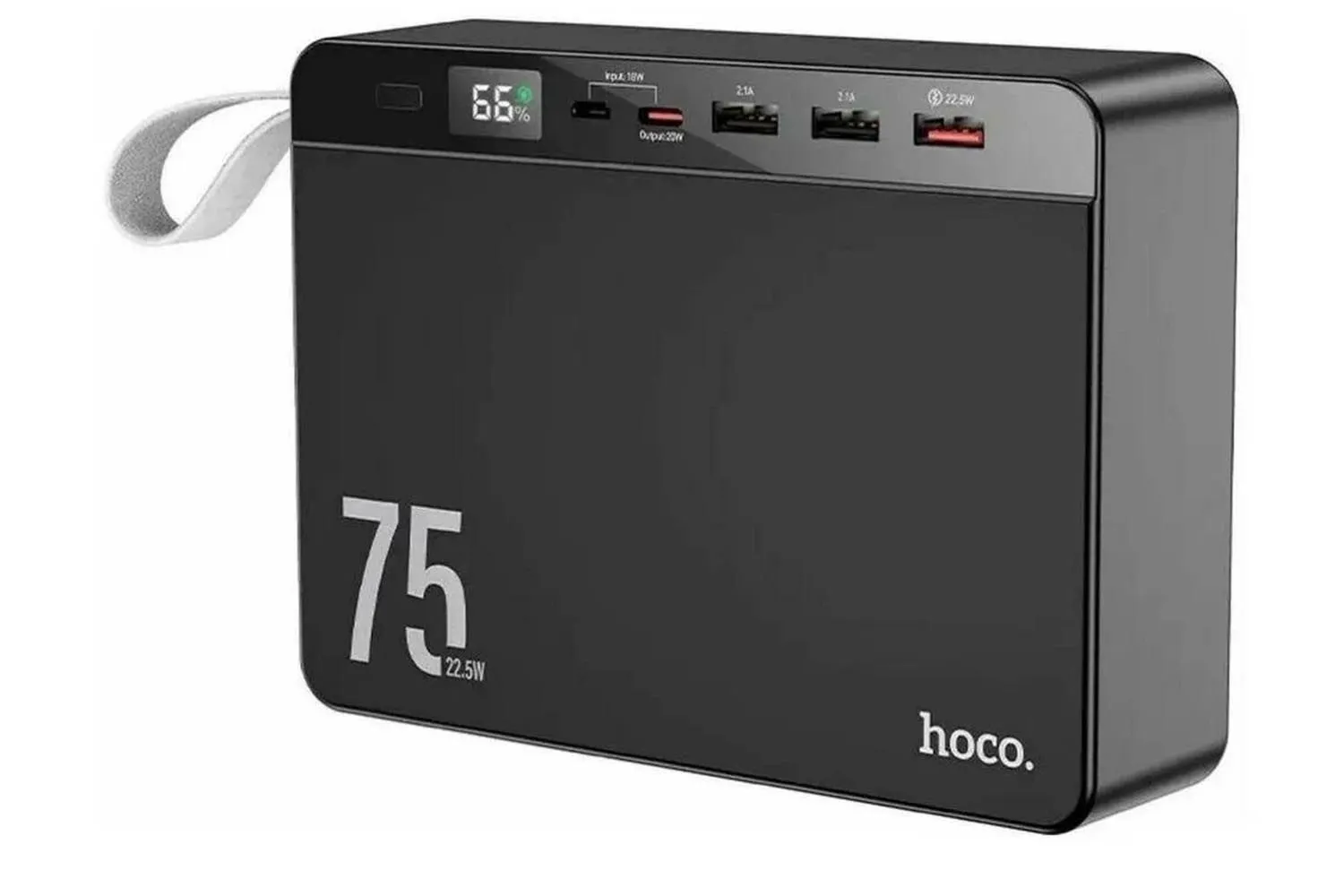 Внешний аккумулятор HOCO J94 USB Type-C QC 3.0, 75000mAh, Power Bank (черный)