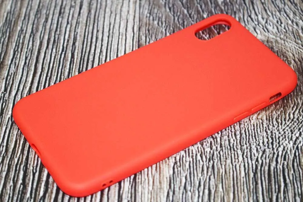 Чехол силиконовый для 1.2mm для Apple iPhone Xs Max Type 2 (красный)