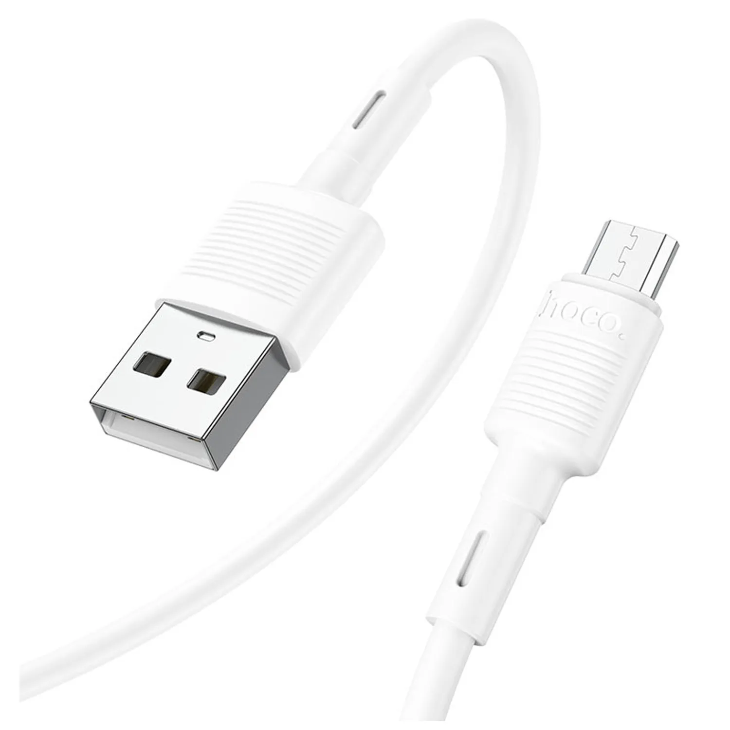 Кабель HOCO X83 Victory USB - MicroUSB (белый)