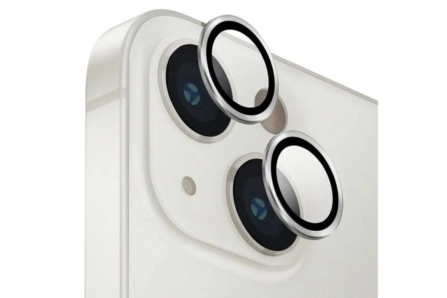 Защитные линзы для камеры Apple iPhone 14, 14 Plus (серебро)