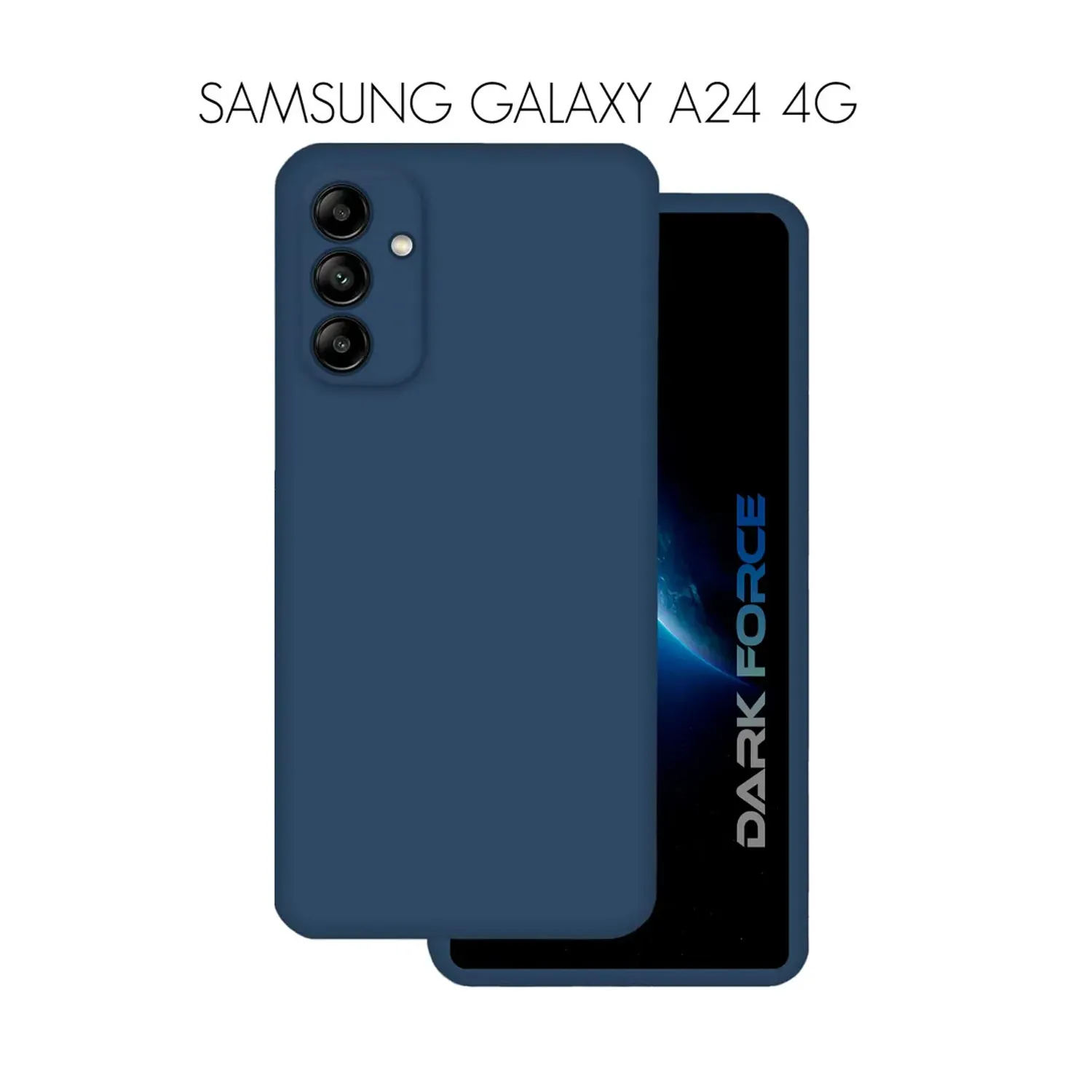 Cиликоновый чехол FASHION CASE Samsung Galaxy A24 4G (темно-синий)