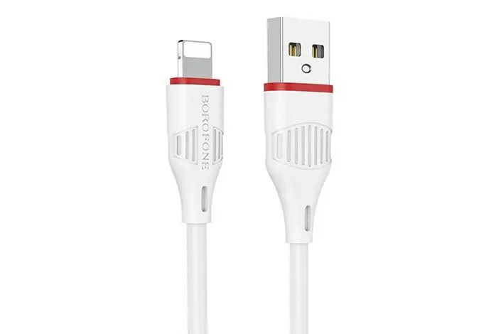 Кабель USB - Lightning BOROFONE BX17 Enjoy 2.4A, 1м (белый)