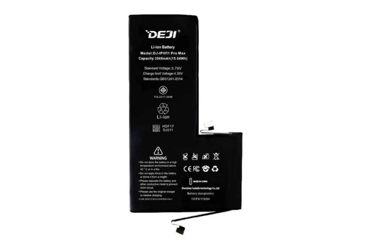 Аккумулятор DEJI для Apple IPhone 11 Pro Max 3969mAh