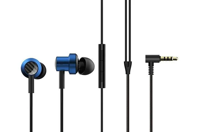 Гарнитура 3.5 Xiaomi double dynamic earphone (синий)
