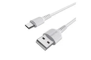 Кабель USB - MicroUSB BOROFONE BX16 Easy charging (белый)