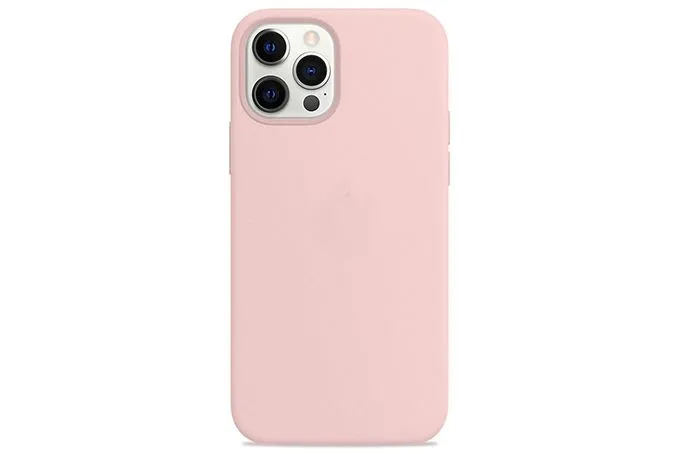 Чехол силиконовый для Apple iPhone 12 Pro Max полное покрытие (розовый песок)