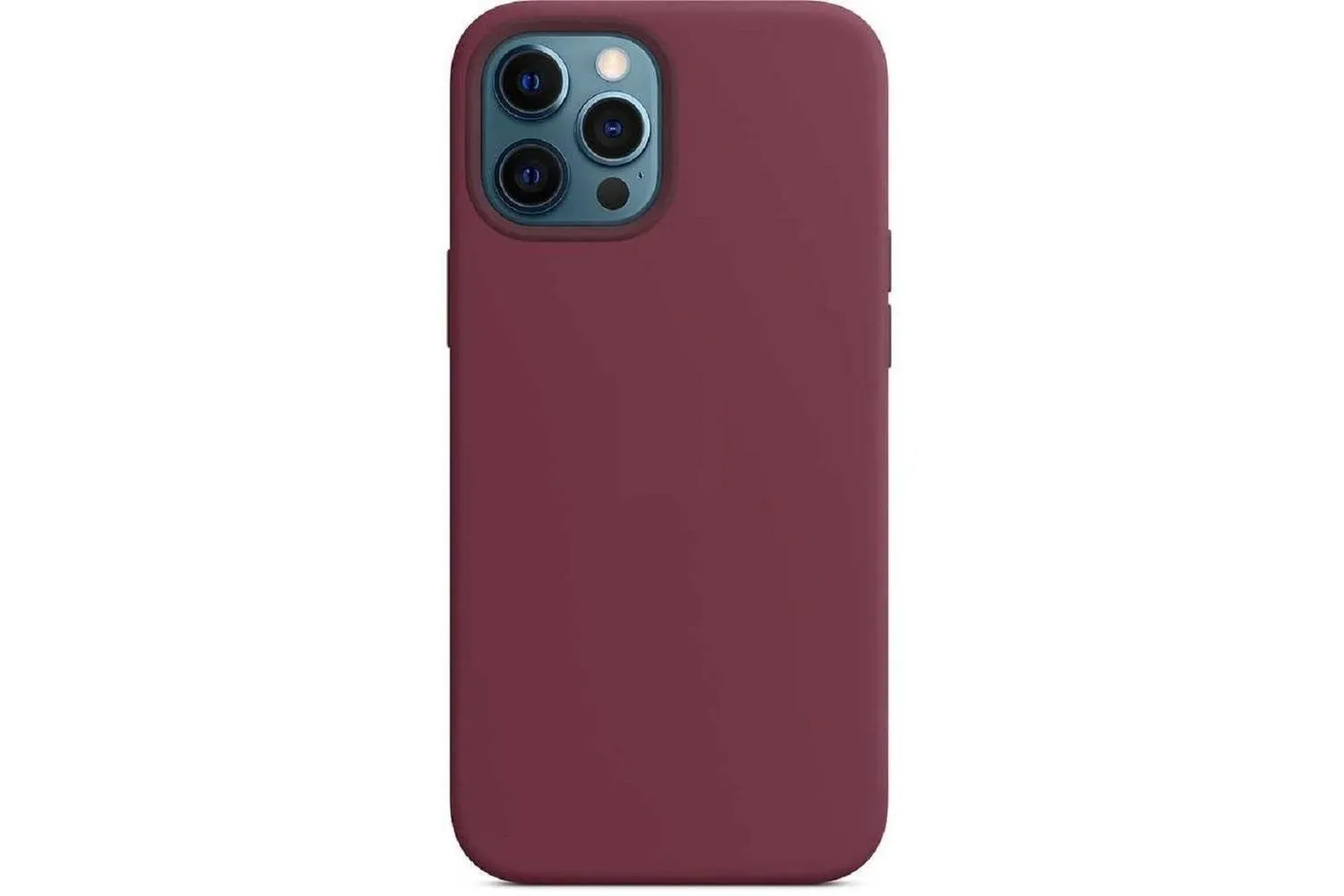 Чехол силиконовый для Apple iPhone 13 Pro Max (бордовый)