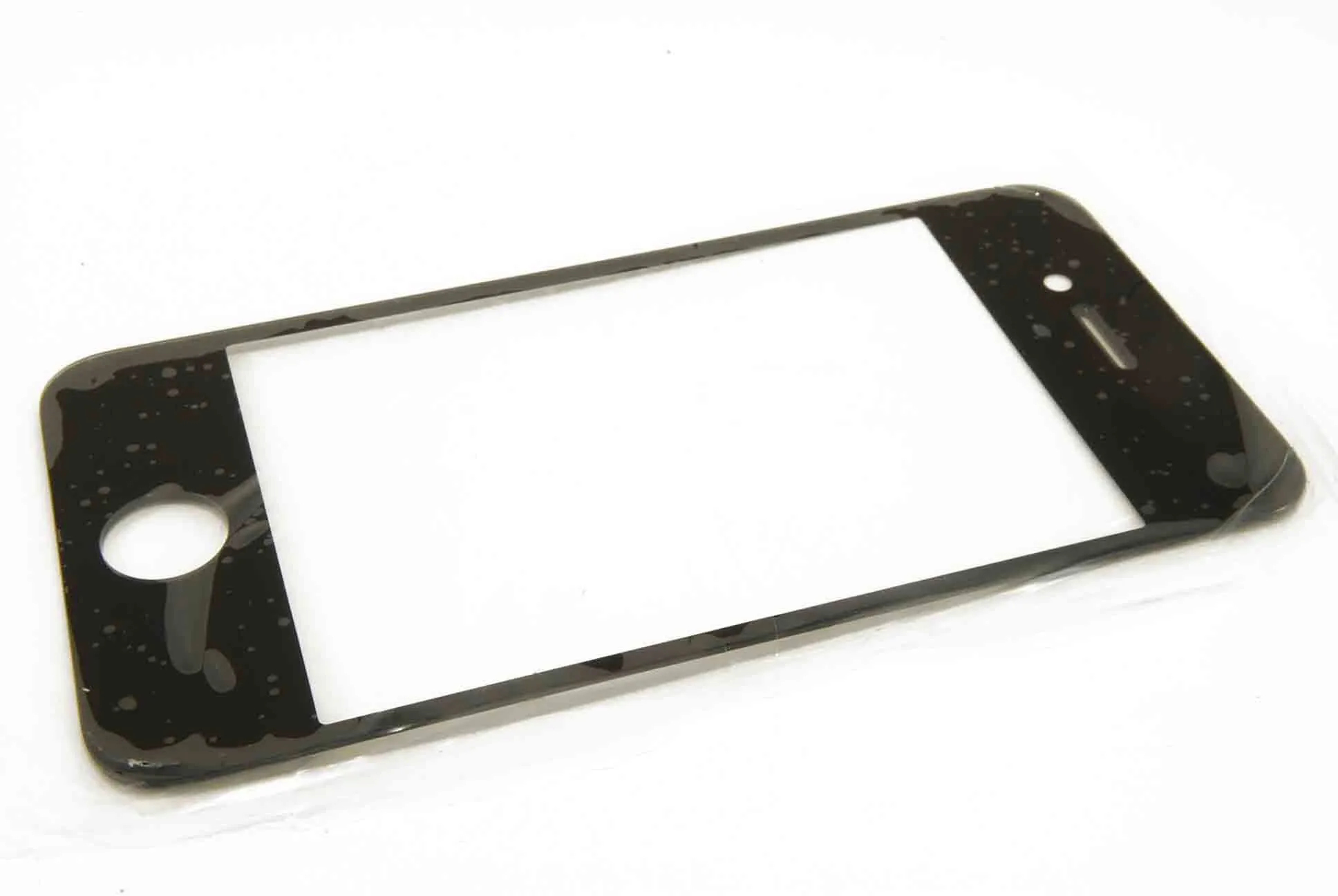 Стекло Apple iPhone 4 (черный) для переклейки на дисплей