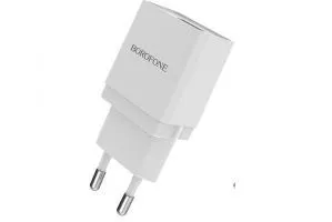 Сетевое зарядное устройство Borofone BA19A Nimble single port (белый)