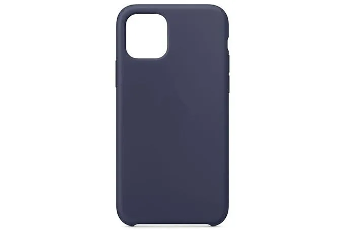 Чехол силиконовый для Apple iPhone 11 Pro Max (темно - синий)