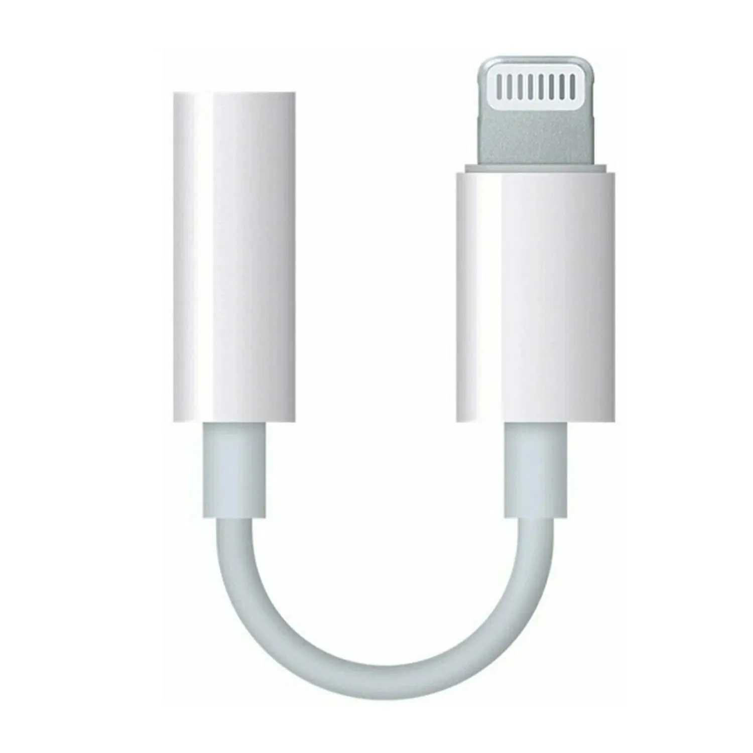Кабель переходник для Apple iPhone 7, 7 Plus Lightning - 3.5mm Jack (белый) для iOS выше 10.3