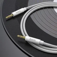 AUX Кабель 3.5mm HOCO UPA19 audio cable, 1 м (белый)