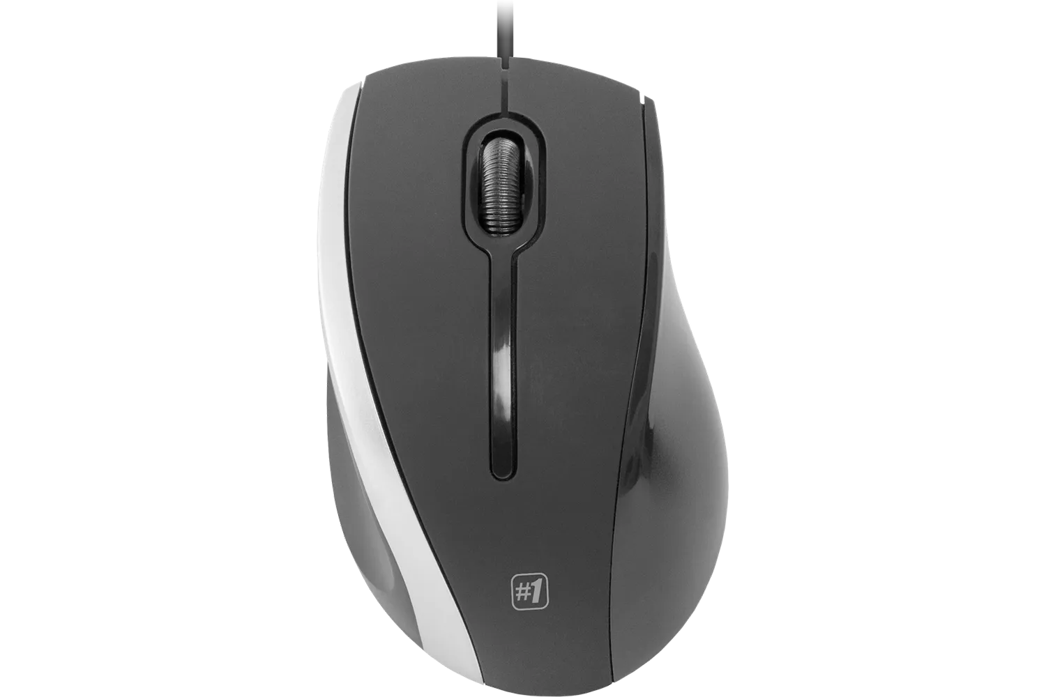 Мышь DEFENDER MM-340, черная/серая, USB, проводная, 3 кнопки, 1000 dpi, кабель 1,3м. Количество кноп